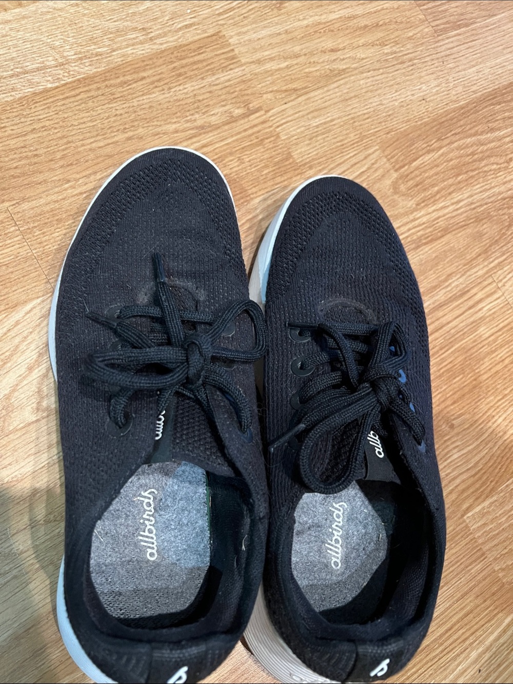 allbirds Women’s Black Knit Lace-Up Sneakers
